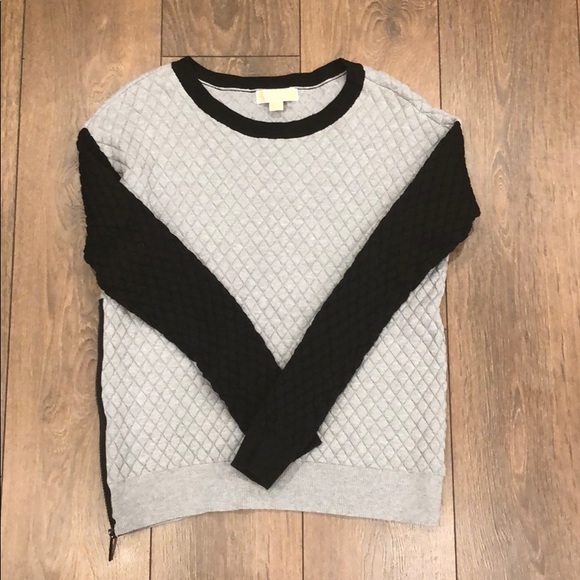 Michael Kors Quilted Gray Long Sleeve Size S - Picture 1 of 6